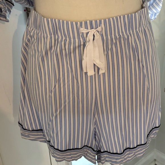 Victoria’s Secret blue, white striped pajama short sleeve top w/ shorts size XXL - Picture 7 of 12